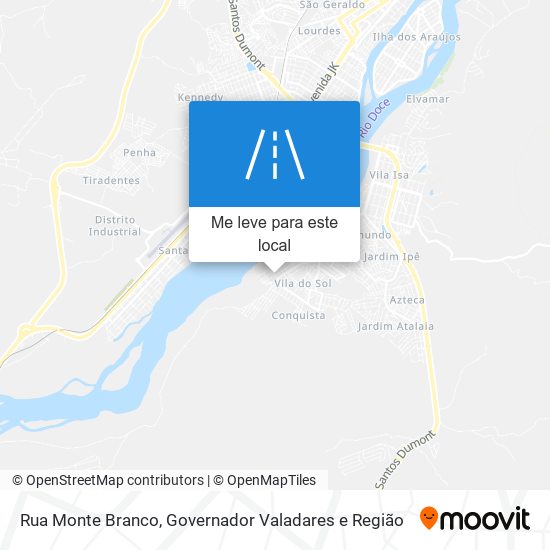 Rua Monte Branco mapa
