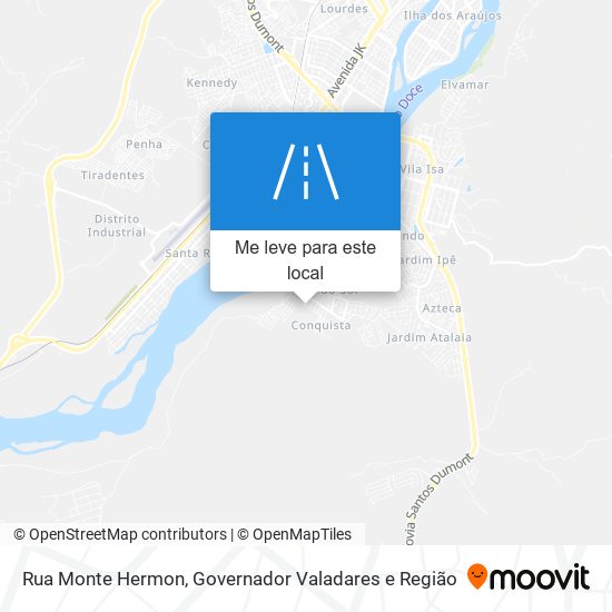 Rua Monte Hermon mapa