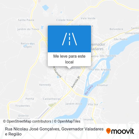 Rua Nicolau José Gonçalves mapa