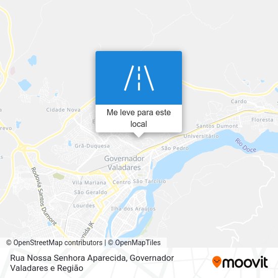 Rua Nossa Senhora Aparecida mapa