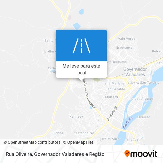 Rua Oliveira mapa