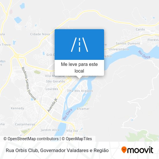 Rua Orbis Club mapa