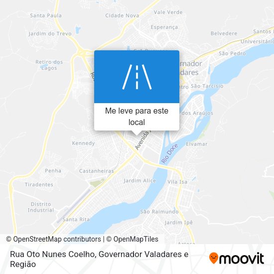 Rua Oto Nunes Coelho mapa