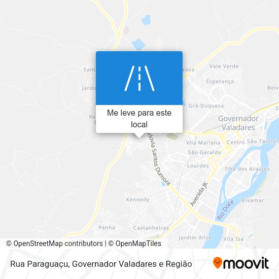 Rua Paraguaçu mapa