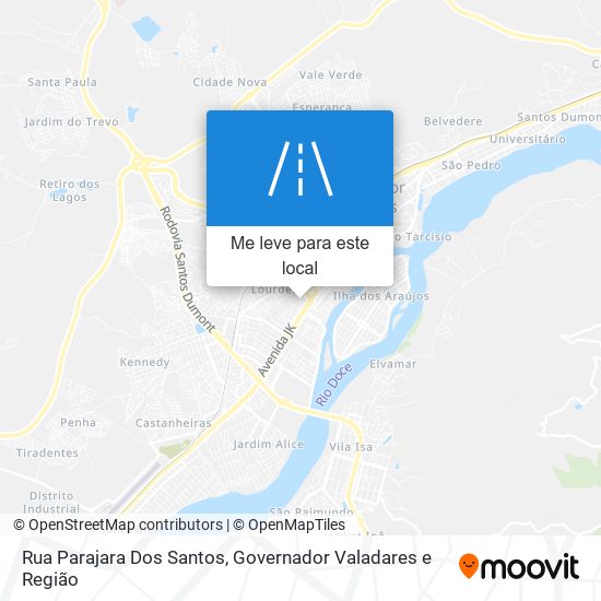 Rua Parajara Dos Santos mapa