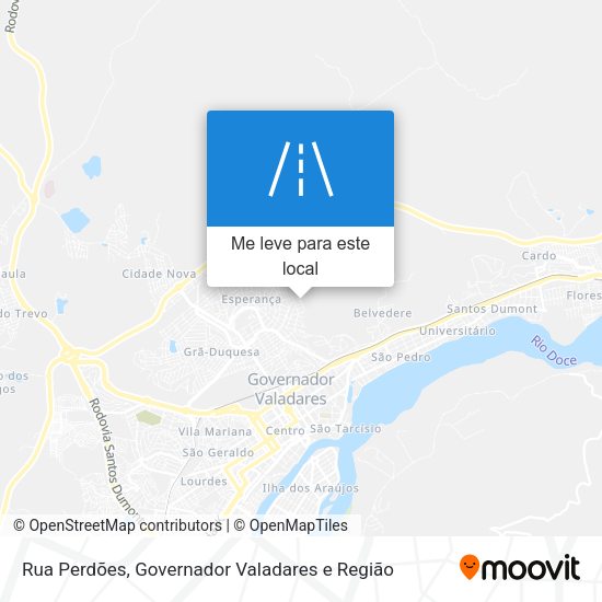 Rua Perdões mapa