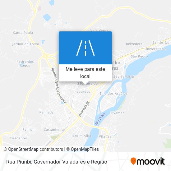 Rua Piunbi mapa