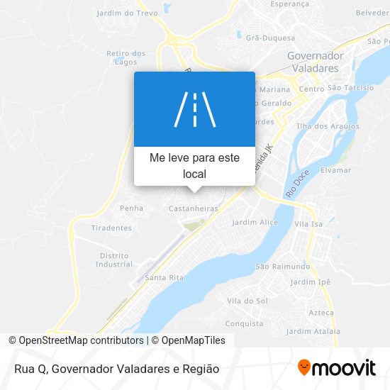 Rua Q mapa