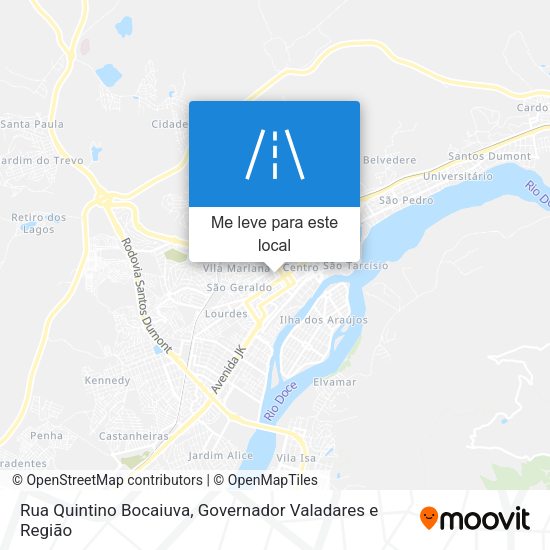 Rua Quintino Bocaiuva mapa