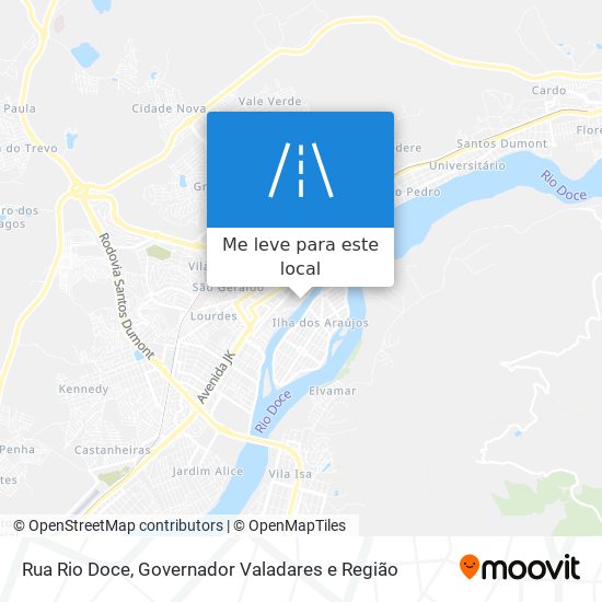 Rua Rio Doce mapa