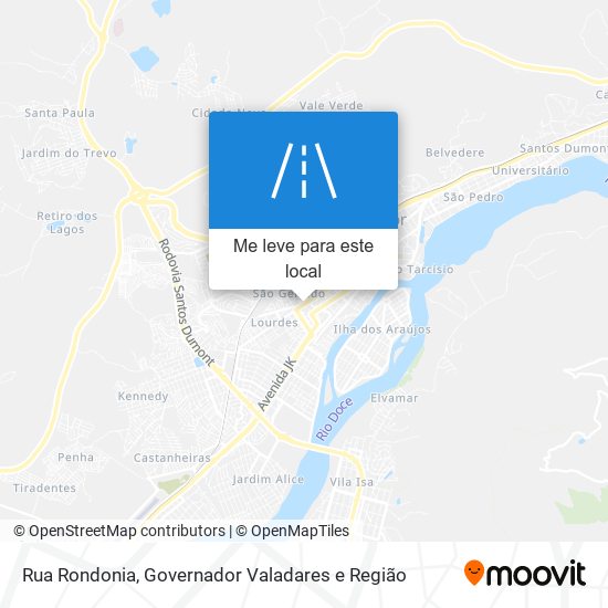 Rua Rondonia mapa