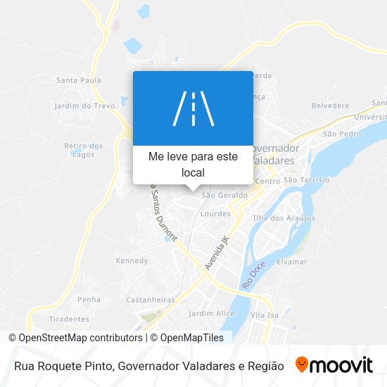 Rua Roquete Pinto mapa