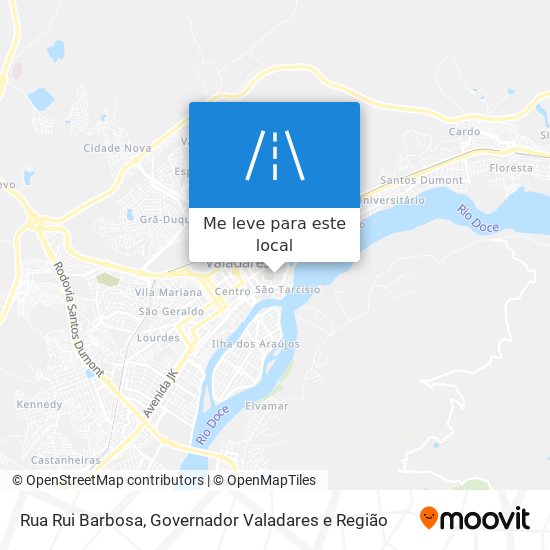 Rua Rui Barbosa mapa