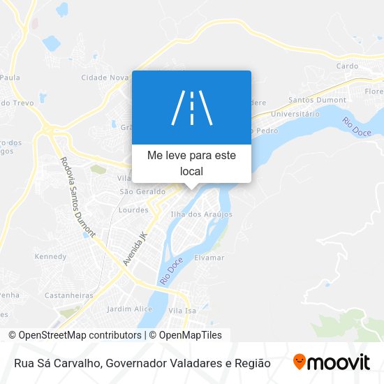 Rua Sá Carvalho mapa
