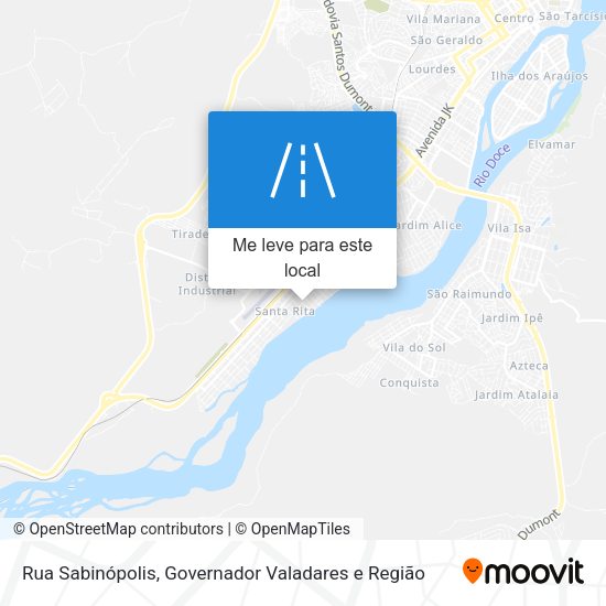 Rua Sabinópolis mapa