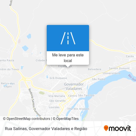 Rua Salinas mapa
