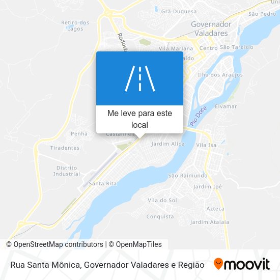 Rua Santa Mônica mapa