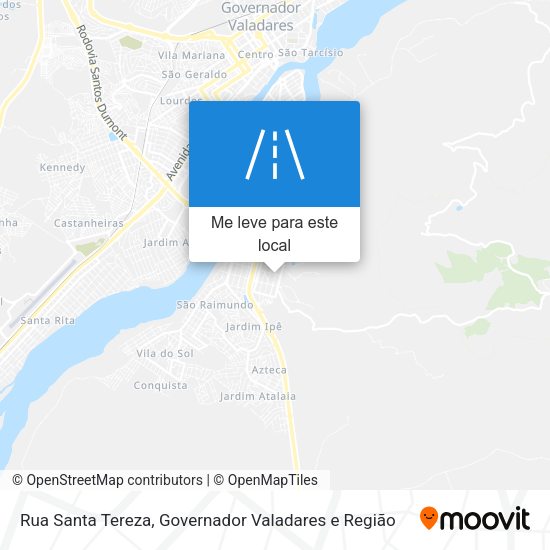 Rua Santa Tereza mapa