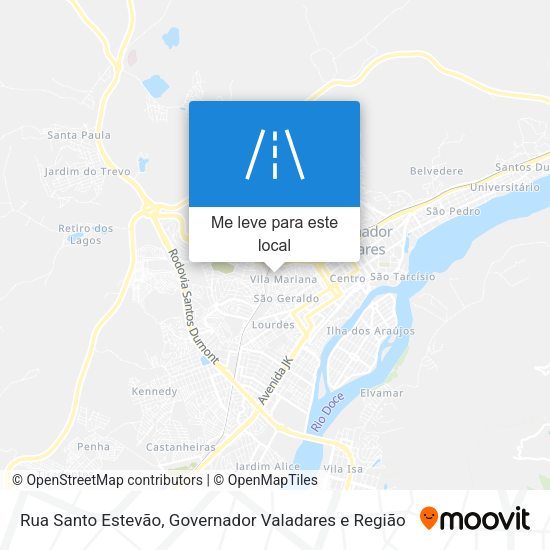 Rua Santo Estevão mapa