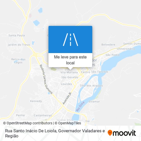 Rua Santo Inácio De Loiola mapa