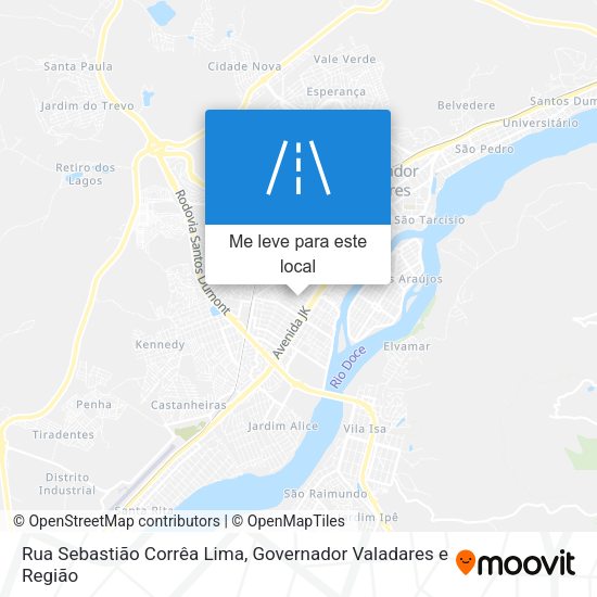 Rua Sebastião Corrêa Lima mapa