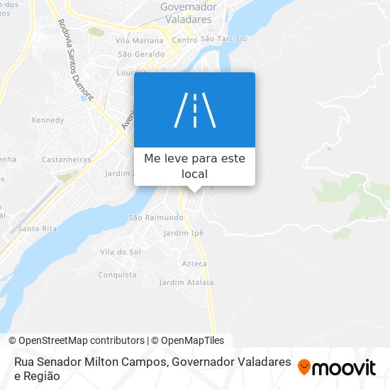 Rua Senador Milton Campos mapa