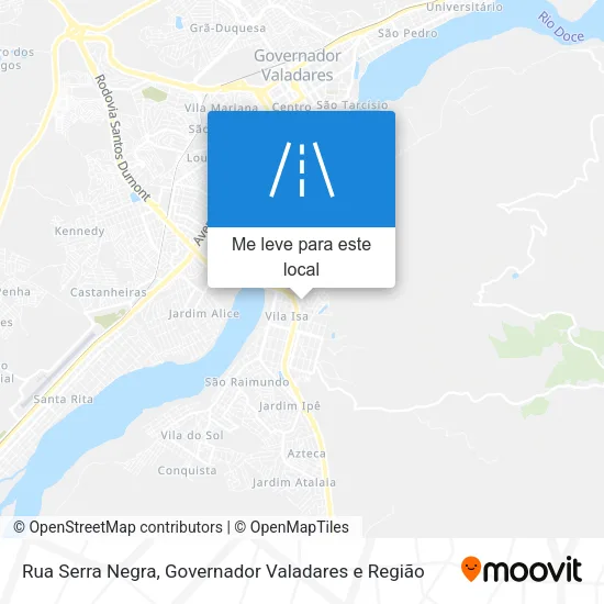 Rua Serra Negra mapa