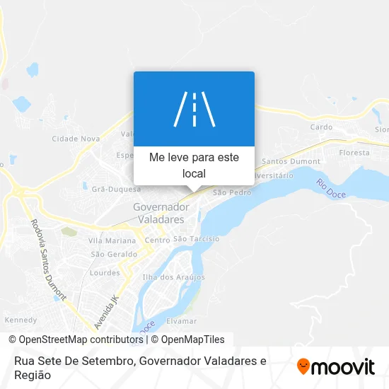 Rua Sete De Setembro mapa