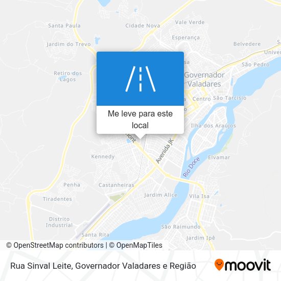 Rua Sinval Leite mapa