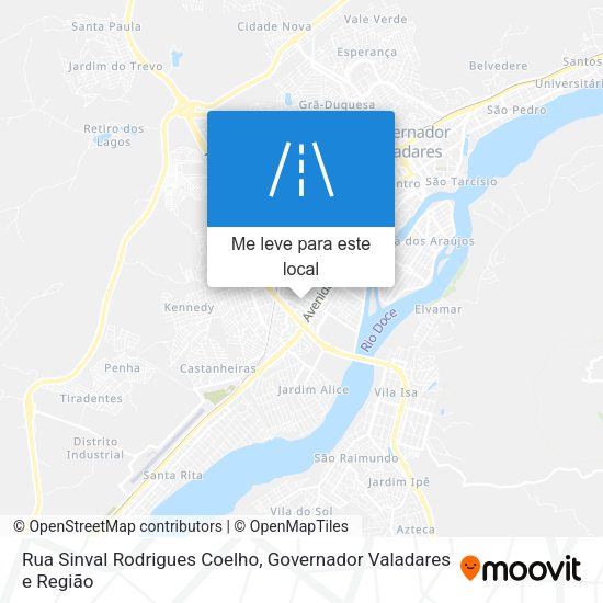 Rua Sinval Rodrigues Coelho mapa