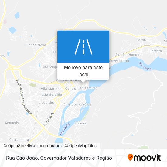 Rua São João mapa
