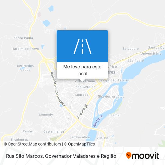 Rua São Marcos mapa
