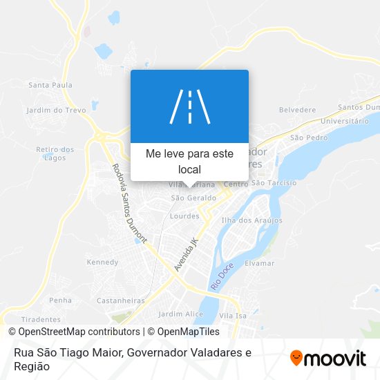 Rua São Tiago Maior mapa