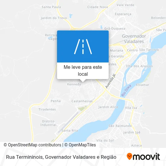 Rua Termininois mapa