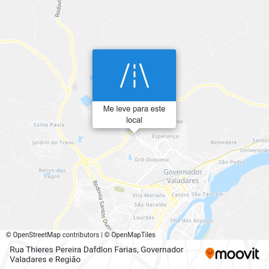 Rua Thieres Pereira Dafdlon Farias mapa