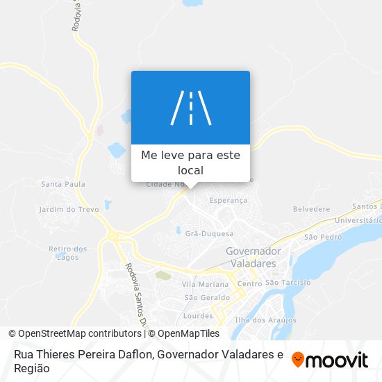 Rua Thieres Pereira Daflon mapa