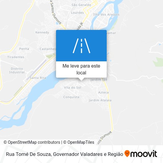 Rua Tomé De Souza mapa