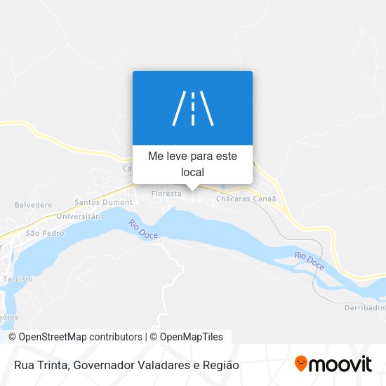 Rua Trinta mapa