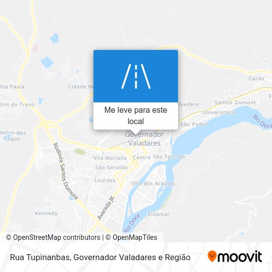 Rua Tupinanbas mapa