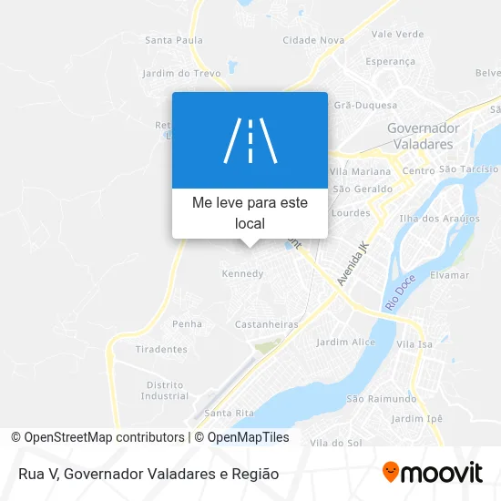 Rua V mapa