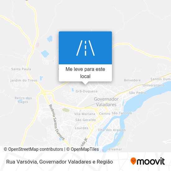 Rua Varsóvia mapa