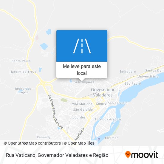 Rua Vaticano mapa