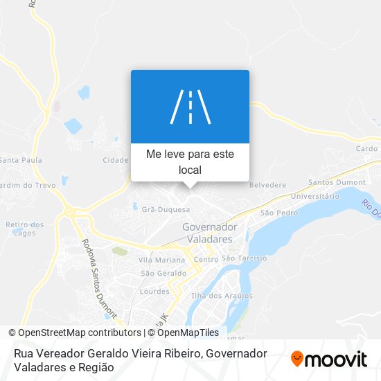 Rua Vereador Geraldo Vieira Ribeiro mapa