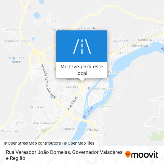 Rua Vereador João Dornelas mapa