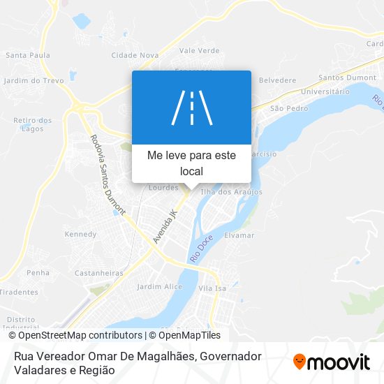 Rua Vereador Omar De Magalhães mapa