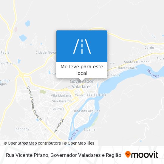 Rua Vicente Pifano mapa