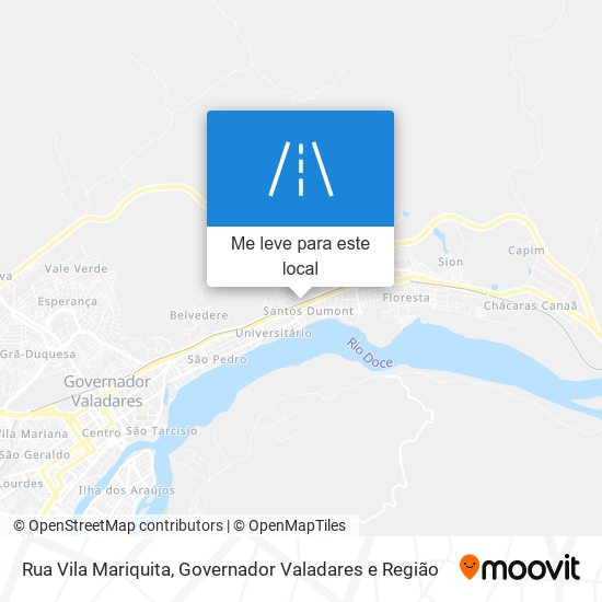 Rua Vila Mariquita mapa