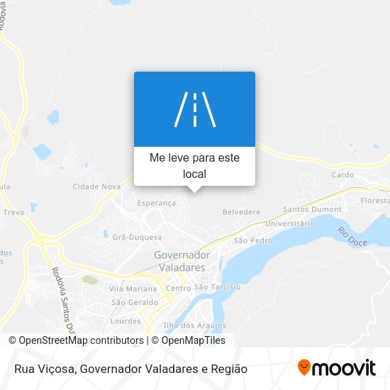 Rua Viçosa mapa