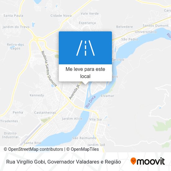 Rua Virgílio Gobi mapa
