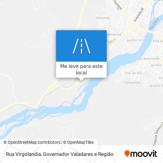 Rua Virgolandia mapa
